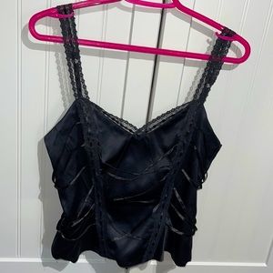 NWOT satin Bebe Corset